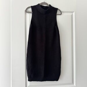 Olive + Oak Black Sleeveless Mockneck Dress